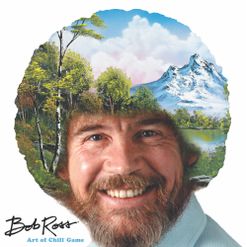 Official box art cover for Bob Ross: Art of Chill Game board game.