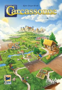 Official box art cover for Carcassonne board game.