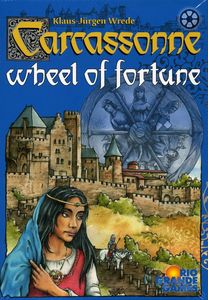 Official box art cover for Carcassonne: Wheel of Fortune board game.
