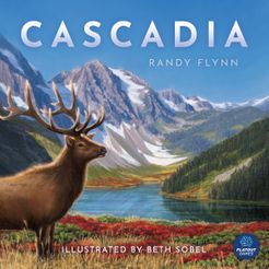 Official box art cover for Cascadia board game.