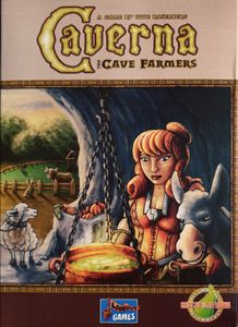 Official box art cover for Caverna: The Cave Farmers board game.