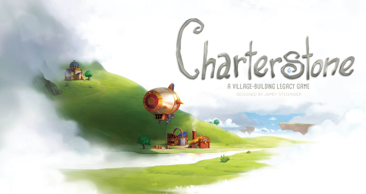 Official box art cover for Charterstone board game.