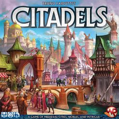 Official box art cover for Citadels board game.
