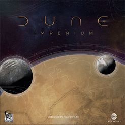 Official box art cover for Dune: Imperium board game.