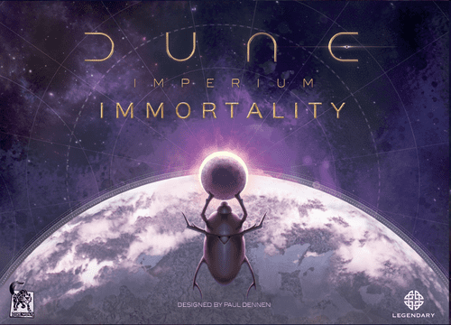 Official box art cover for Dune: Imperium – Immortality board game.