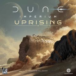 Official box art cover for Dune: Imperium – Uprising board game.