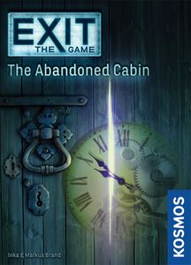 Official box art cover for EXIT: The Game – The Abandoned Cabin board game.