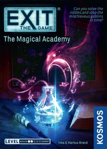 Official box art cover for EXIT: The Game – The Magical Academy board game.