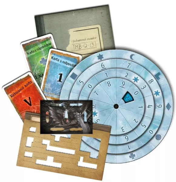 Gameplay photo of the board game EXIT: The Game – The Polar Station featuring various components and board state.