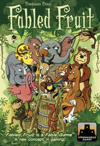 Official box art cover for Fabled Fruit board game.