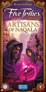 Official box art cover for Five Tribes: The Artisans of Naqala board game.