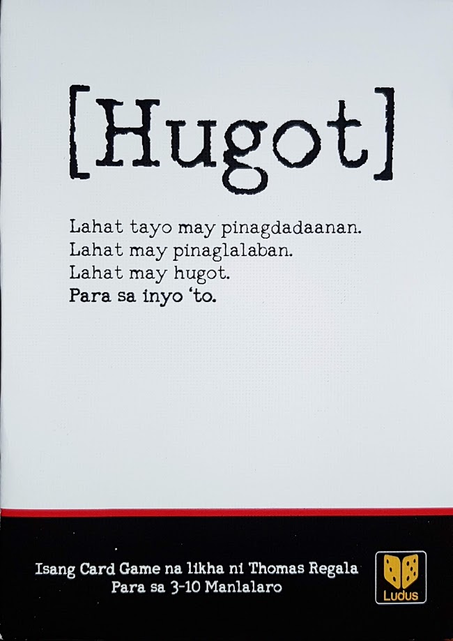 Official box art cover for Hugot board game.
