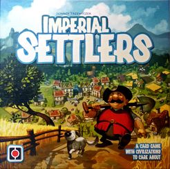 Official box art cover for Imperial Settlers board game.