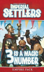 Official box art cover for Imperial Settlers: 3 Is a Magic Number board game.