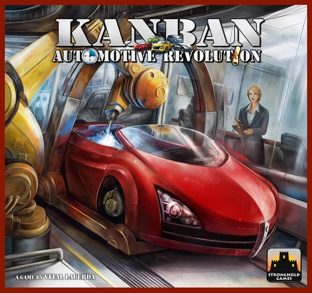Official box art cover for Kanban: Automotive Revolution board game.