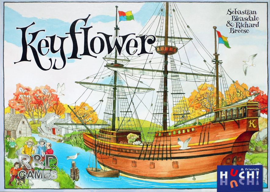 Official box art cover for Keyflower board game.
