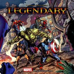 Official box art cover for Legendary: A Marvel Deck Building Game board game.