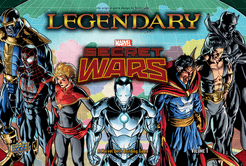 Official box art cover for Legendary: A Marvel Deck Building Game – Secret Wars, Volume 1 board game.