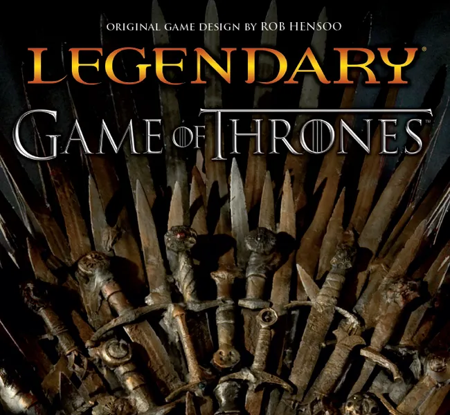 Official box art cover for Legendary: Game of Thrones Deck Building Game board game.