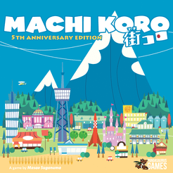 Official box art cover for Machi Koro board game.