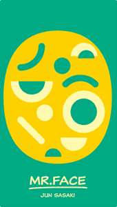 Official box art cover for Mr. Face board game.