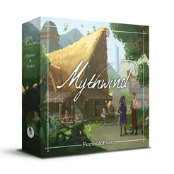 Official box art cover for Mythwind: Friends & Family board game.