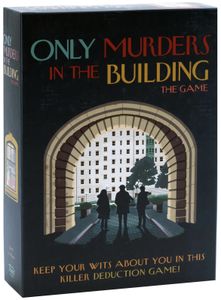 Official box art cover for Only Murders in the Building: The Game board game.