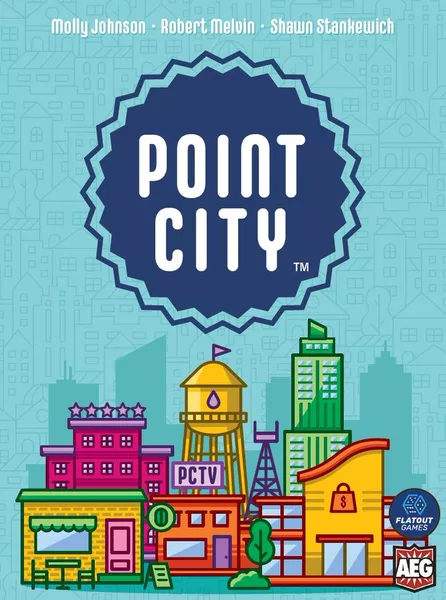 Official box art cover for Point City board game.