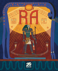 Official box art cover for Ra board game.