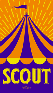 Official box art cover for SCOUT board game.