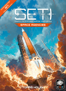Official box art cover for SETI: Space Agencies board game.