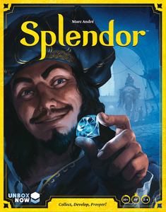 Official box art cover for Splendor board game.