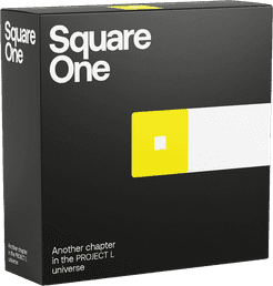 Official box art cover for Square One board game.