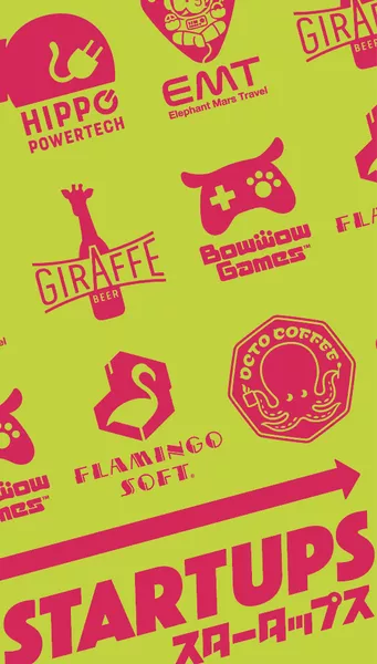 Official box art cover for Startups board game.