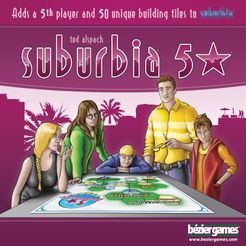 Official box art cover for Suburbia 5★ board game.