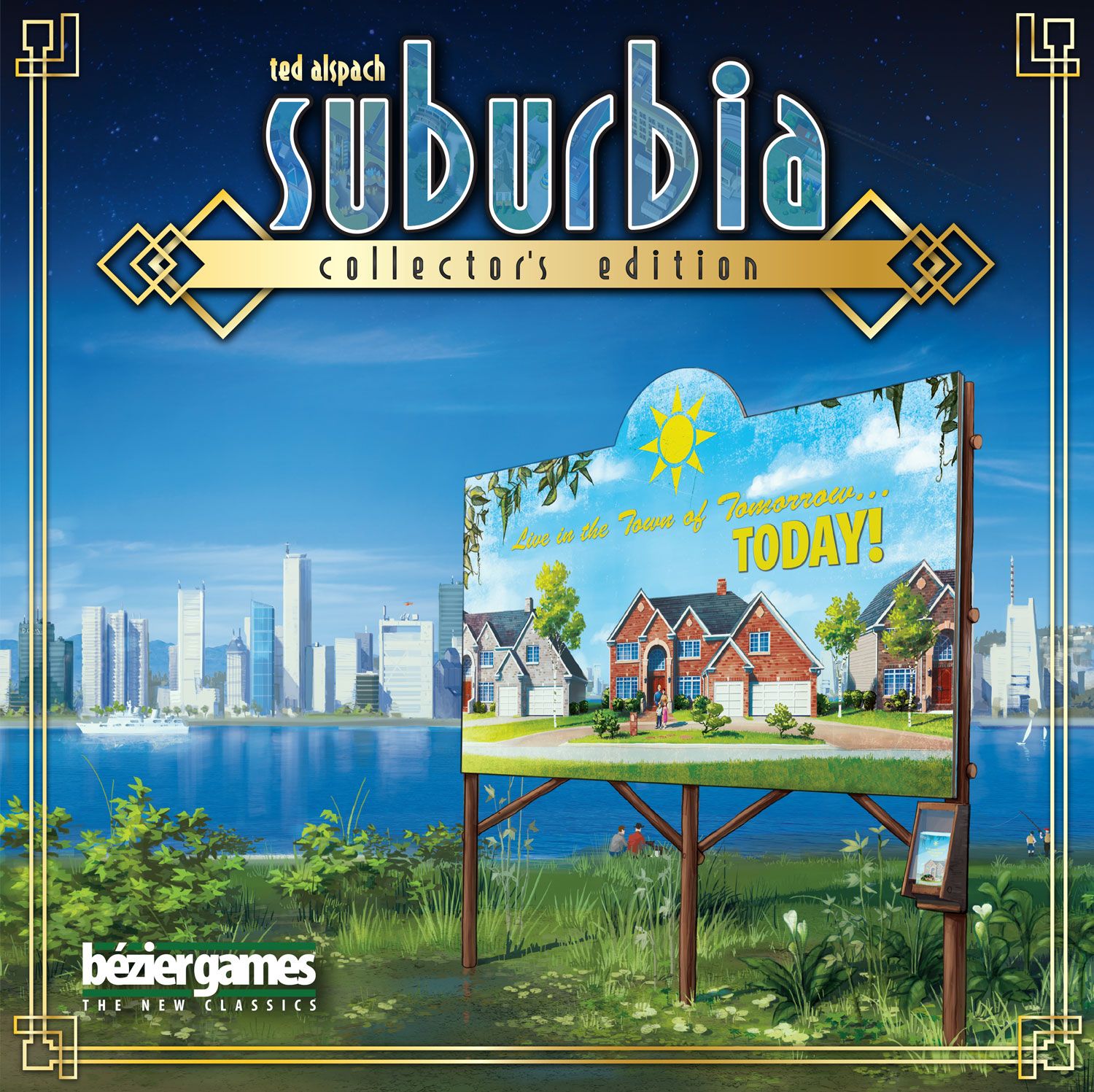 Official box art cover for Suburbia: Collector's Edition board game.
