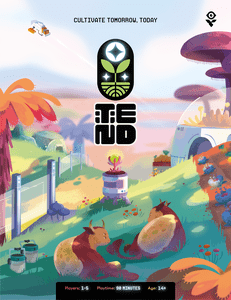 Official box art cover for Tend board game.