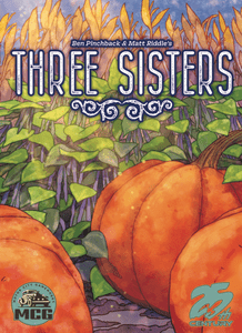 Official box art cover for Three Sisters board game.