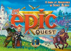Official box art cover for Tiny Epic Quest board game.