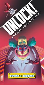 Official box art cover for Unlock!: Escape Adventures – Squeek & Sausage board game.