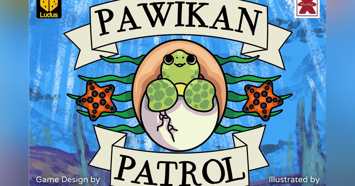 Official box art cover for Pawikan Patrol board game.