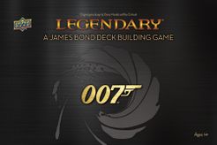 Official box art cover for Legendary: A James Bond Deck Building Game board game.