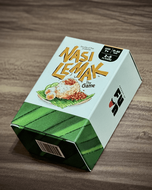 Official box art cover for Nasi Lemak: The Game board game.