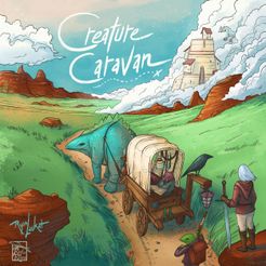 Official box art cover for Creature Caravan: Deluxe Edition board game.