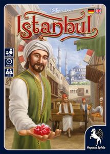 Official box art cover for Istanbul board game.