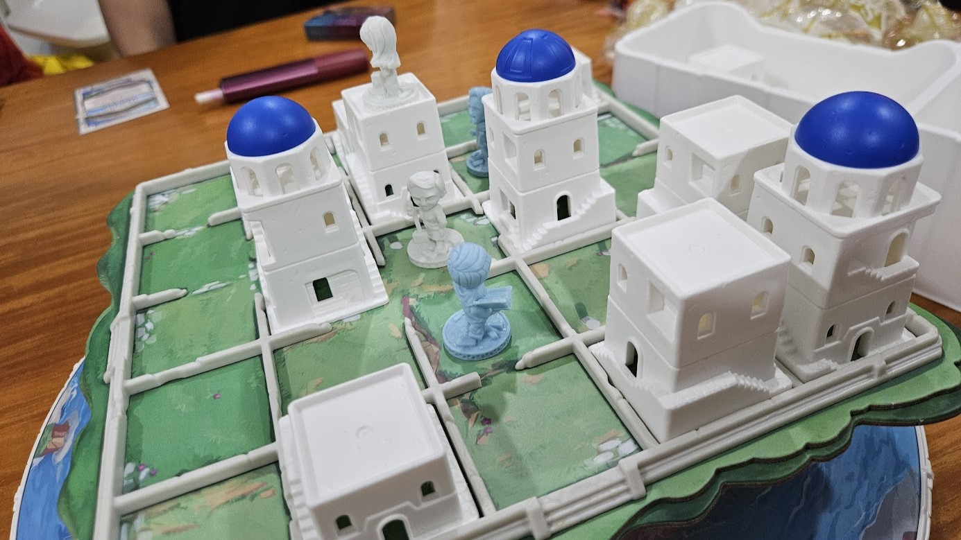 Gameplay photo of Santorini: Pantheon Edition