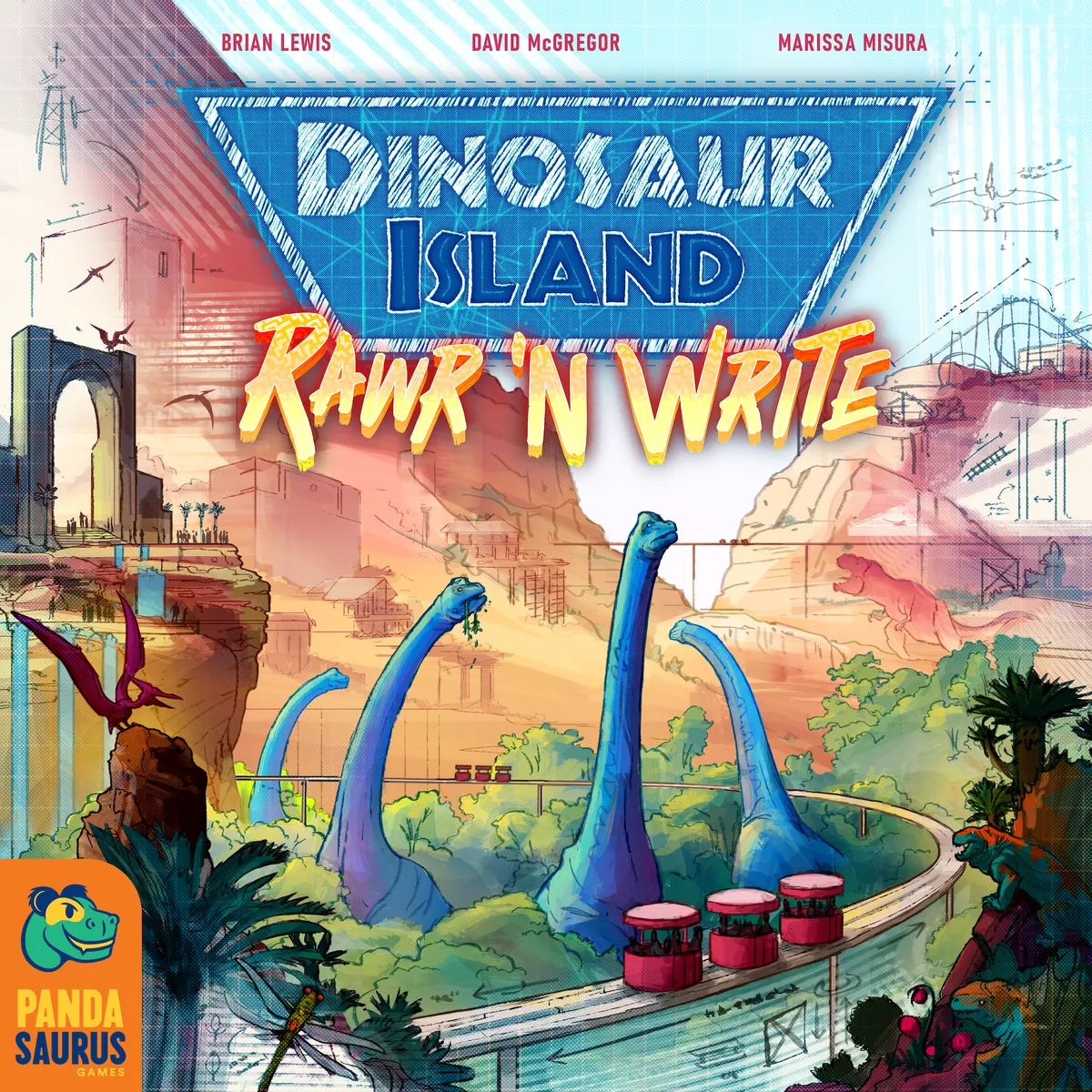 Official box art cover for Dinosaur Island: Rawr 'n Write board game.