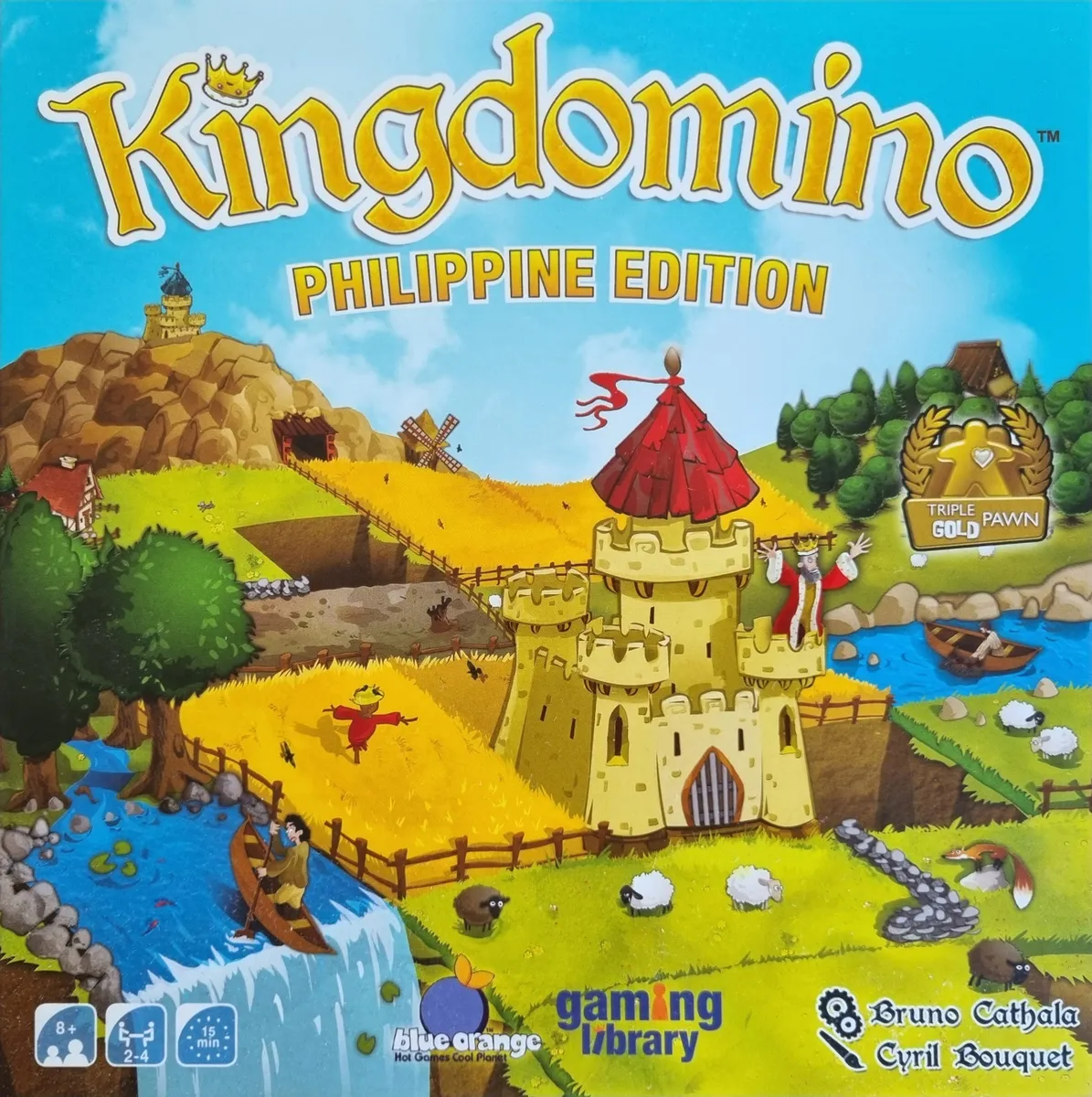 Official box art cover for Kingdomino board game.