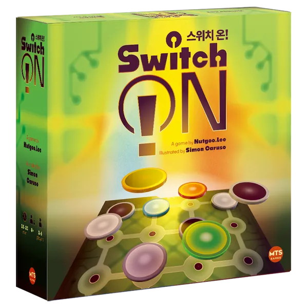 Official box art cover for Switch ON! board game.