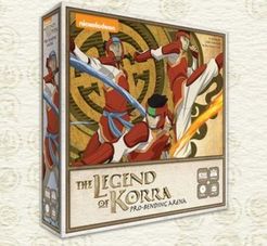 Official box art cover for The Legend of Korra: Pro-Bending Arena board game.